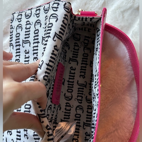 NWT Juicy Couture Y2K Style Simply Perfect Shoulder Bag Pink Flash - Picture 14 of 15